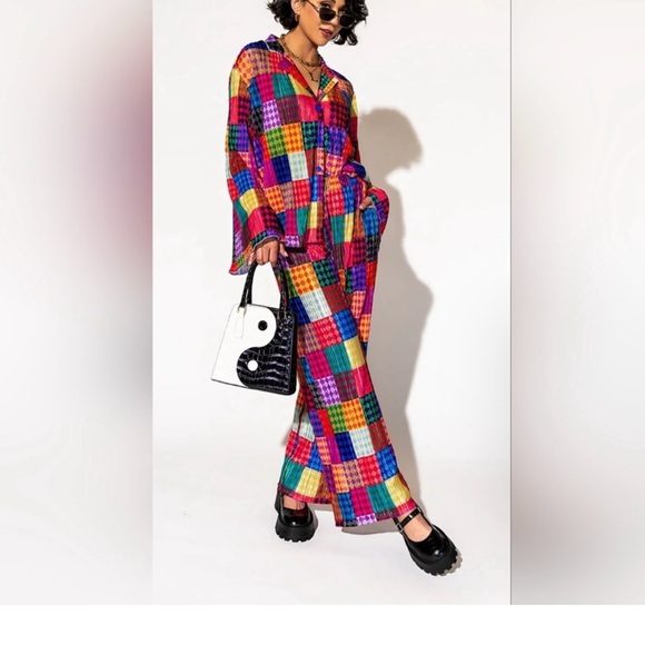 Dressed in LALA Other - Dressed in LALA Colorful Plaid Set